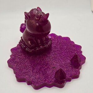 Unicorn Figure Cell Phone Ipad Holder Support Resin Epoxy Purple Magical Desktop